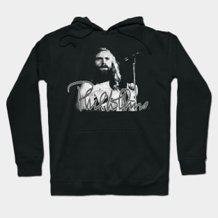 Phil Collins Singing Fan Art White Hoodie